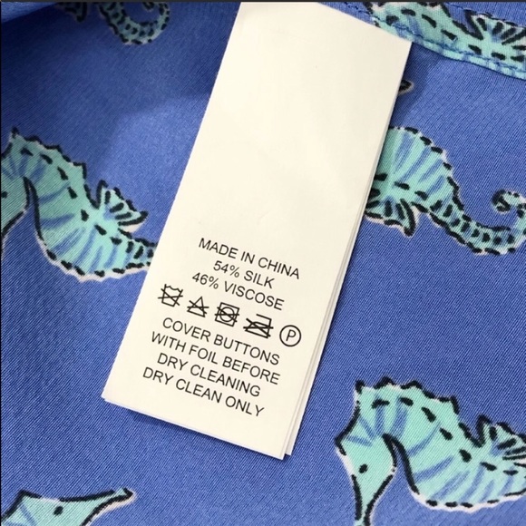 NWT Kate Spade Seahorse Print Silk Sleeveless Top - Picture 8 of 8